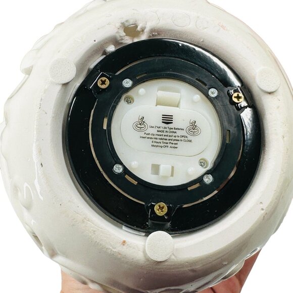 QVC Home Reflections Christmas Snowman Luminary Frameless Candle W/Box - Picture 9 of 13